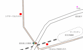 京王井頭線西口、マークシティ→アンジェリカ→シアターツタヤ